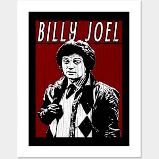 Vintage Retro Billy Joel Posters and Art